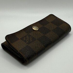 Louis Vuitton Damier Ebene 4 Ring Key Cles